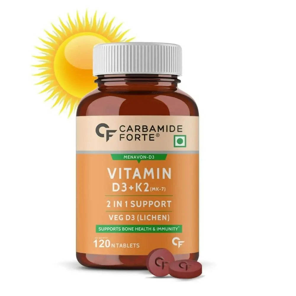 Carbamide Forte Vitamin D3 + K2 + MK7 Tablets - Mytrendzcart