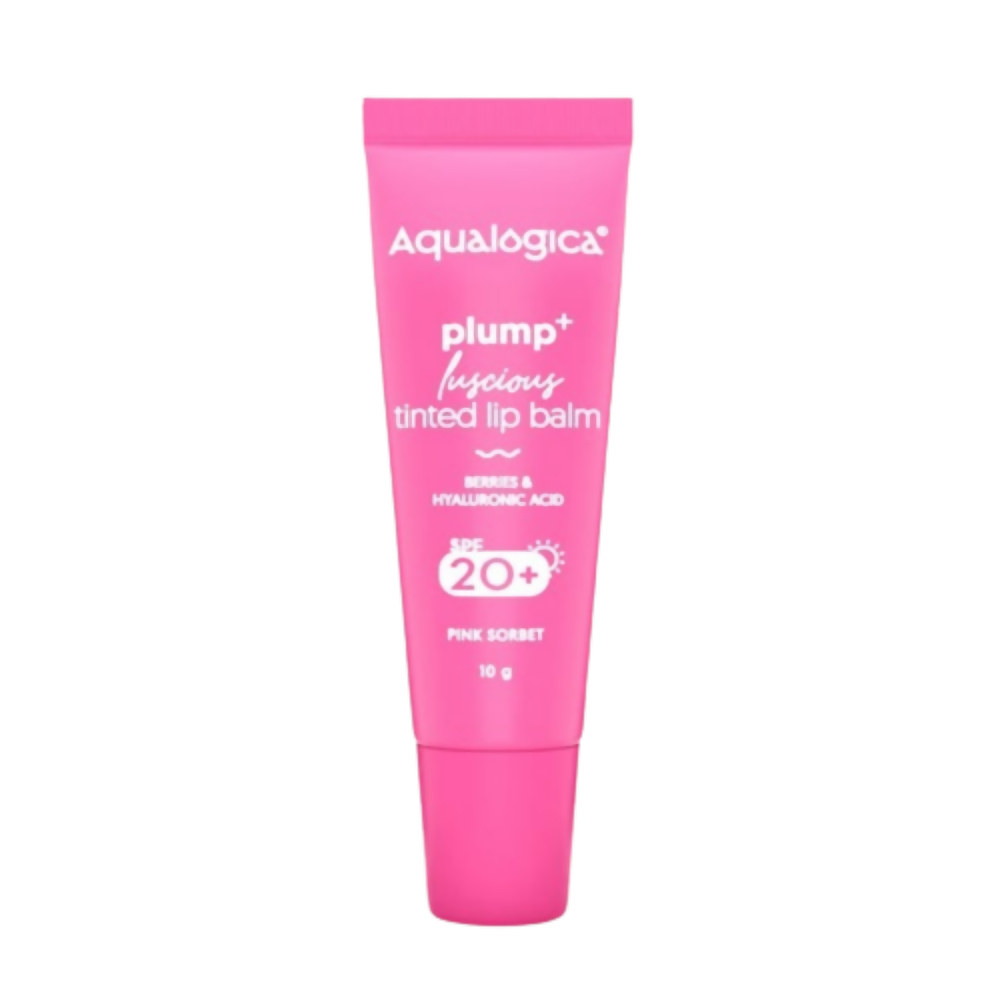 Aqualogica Pink Sorbet Plump+ Luscious Tinted Lip Balm with Berries and Hyaluronic Acid - Mytrendzcart