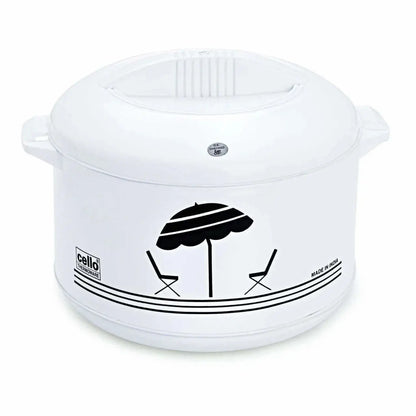 Cello Chef Casserole - 2.5 Liters -White - Mytrendzcart