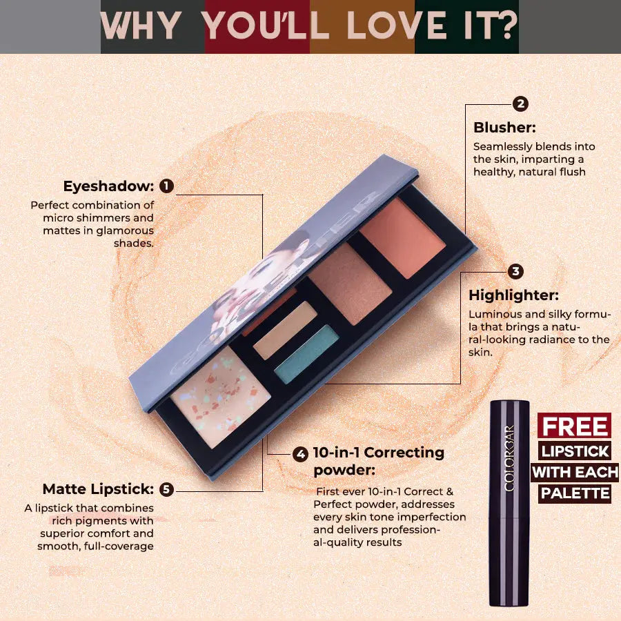 Colorbar Make Up Kit The Go-Getter -21.9 gm - Mytrendzcart