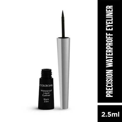 Colorbar Precision Waterproof Eyeliner (With Shiny Silver Cap) Eye Liner Black -2.5 m - Mytrendzcart