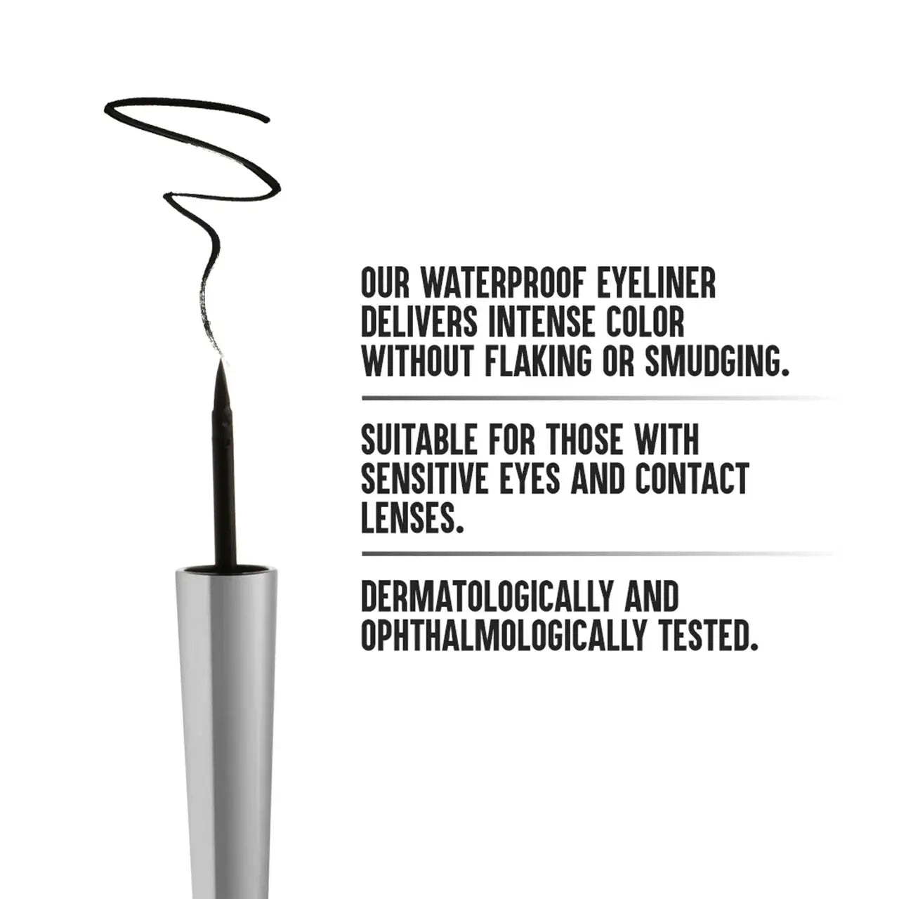 Colorbar Precision Waterproof Eyeliner (With Shiny Silver Cap) Eye Liner Black -2.5 m - Mytrendzcart