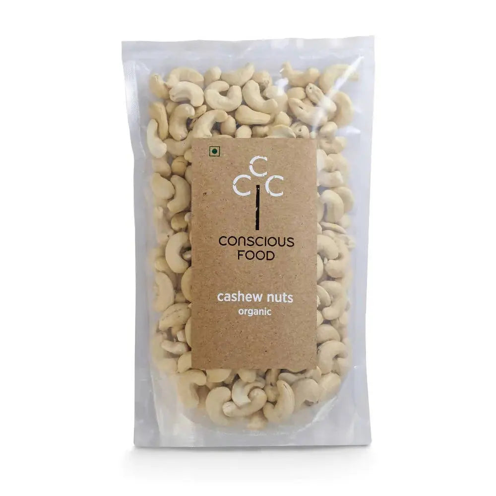 Conscious Food Organic Cashew Nuts (Kaju) -250 gm - Mytrendzcart