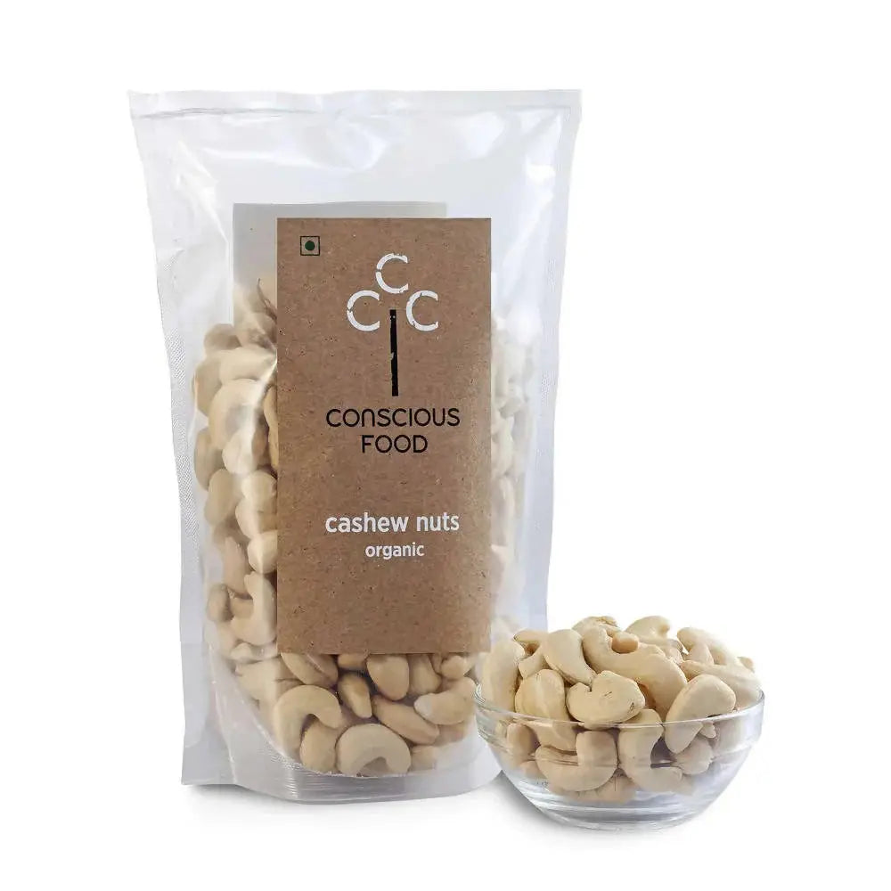 Conscious Food Organic Cashew Nuts (Kaju) -250 gm - Mytrendzcart