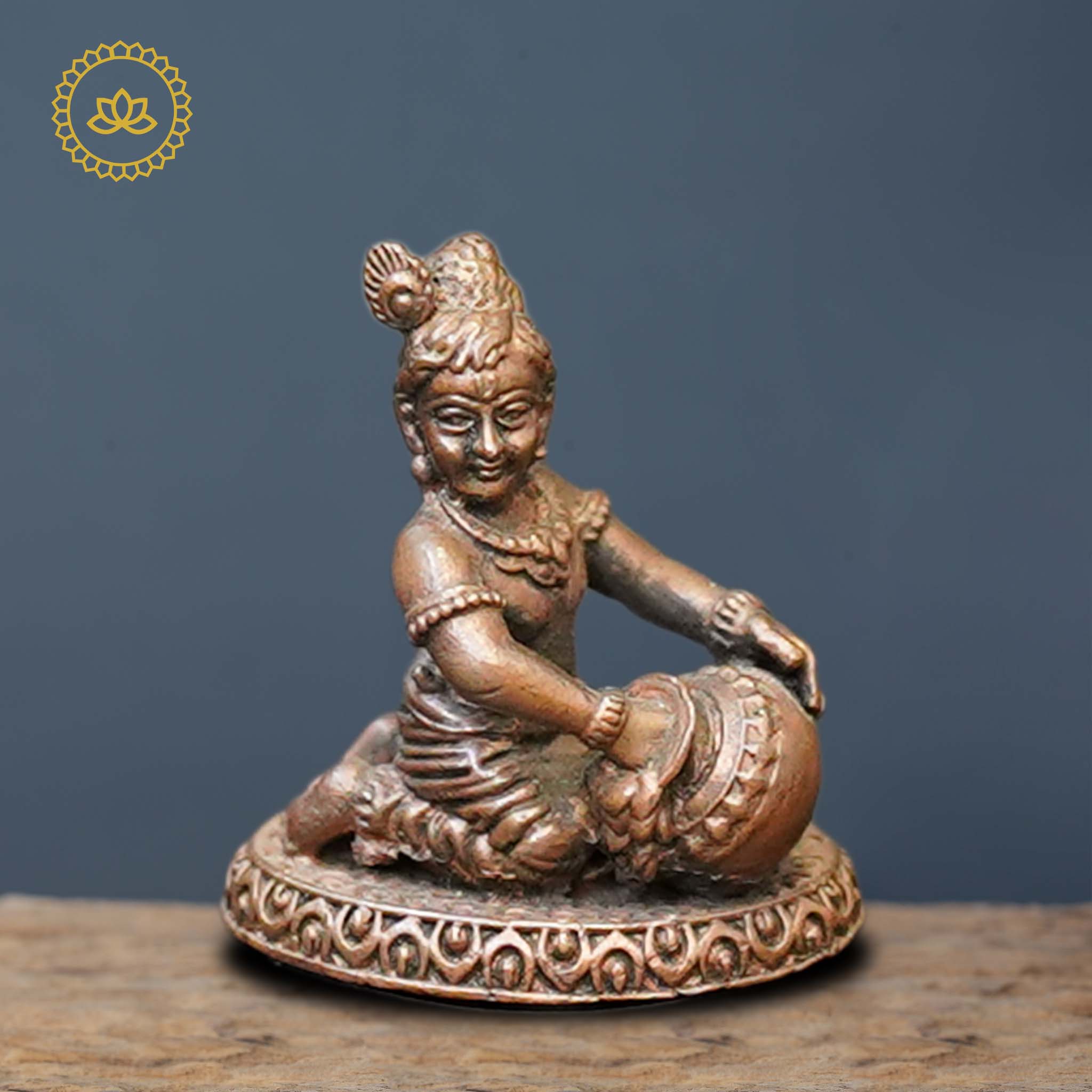 Copper Bene Krishna Idol - Mytrendzcart