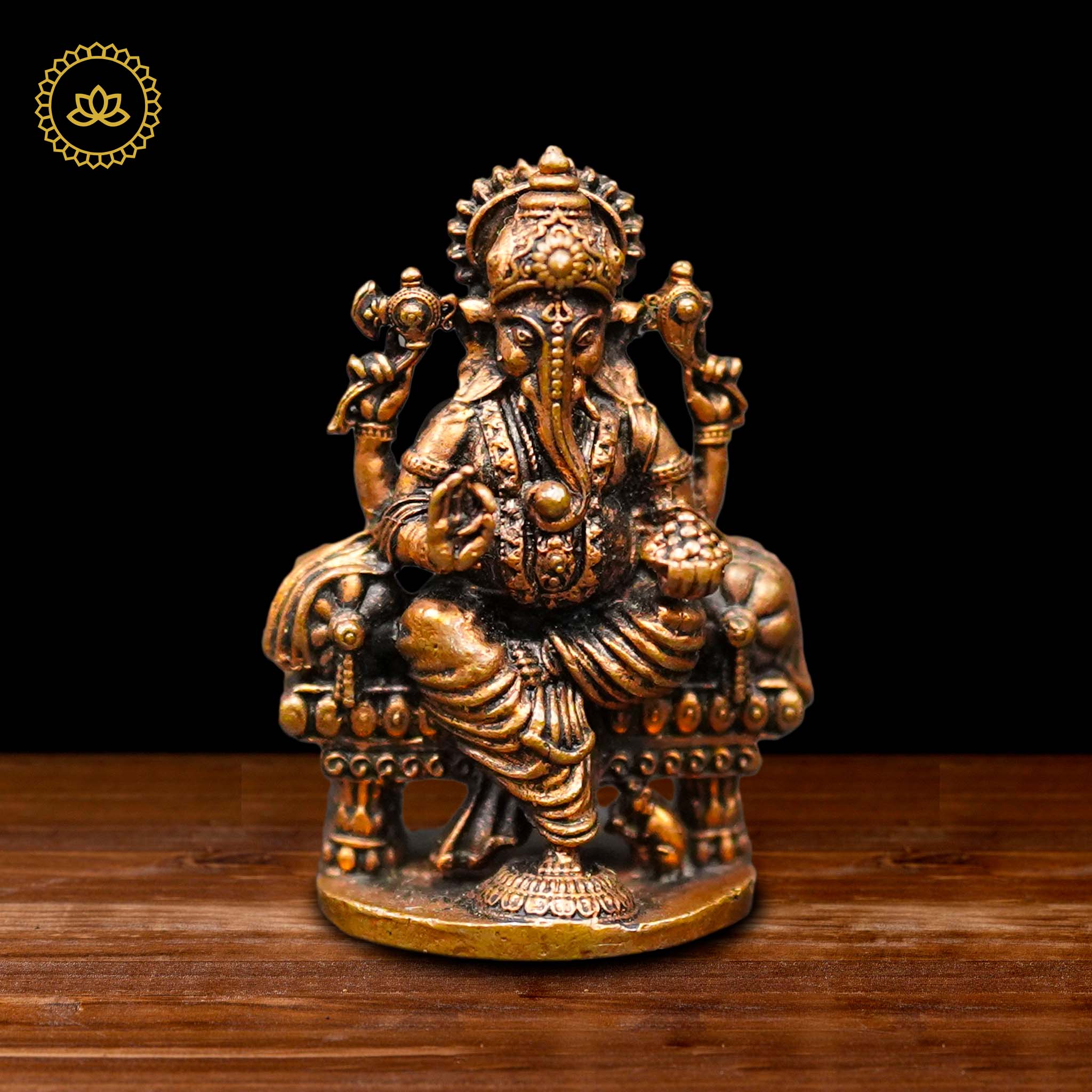 Copper Ganapathi Idol: Radiant Beauty for Devotees - Mytrendzcart