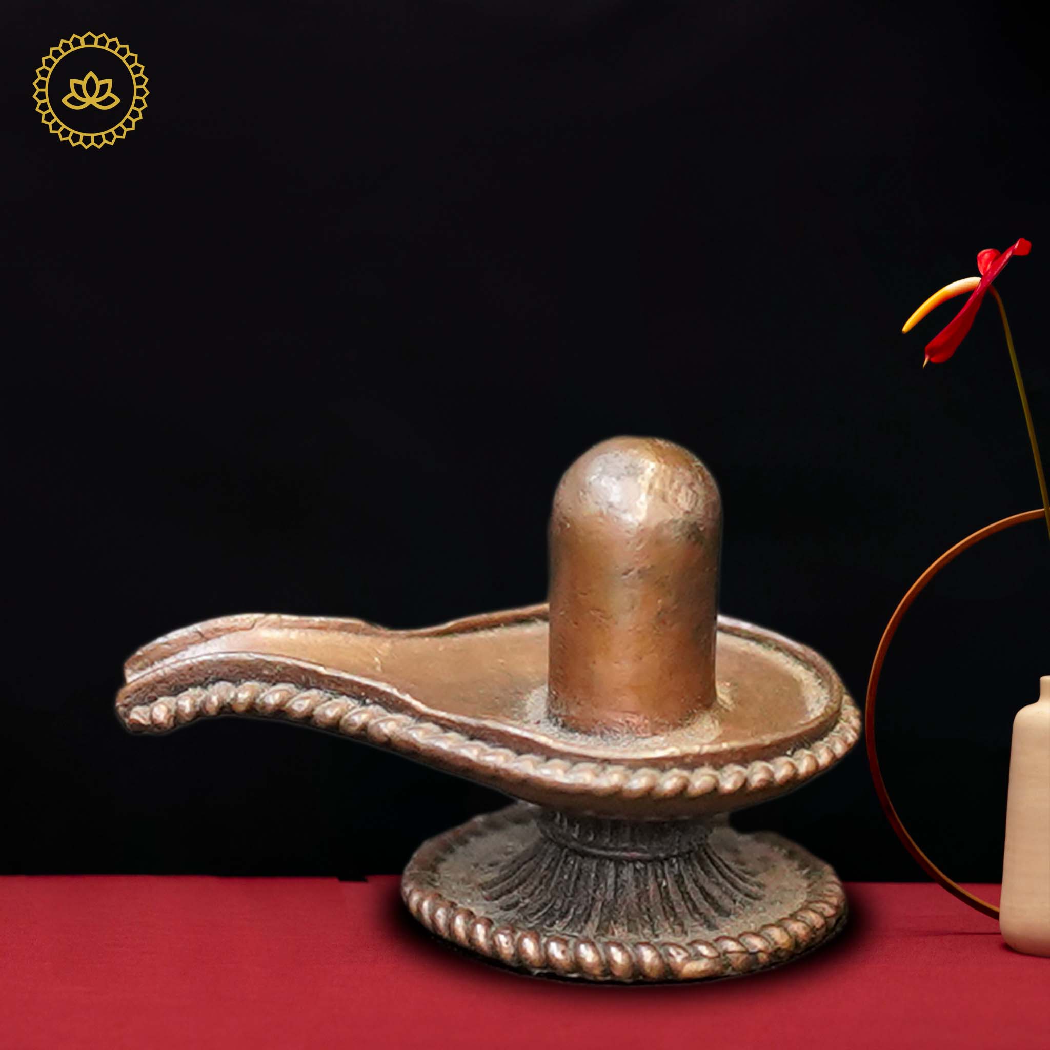 Copper Shiva Linga Idol - Mytrendzcart