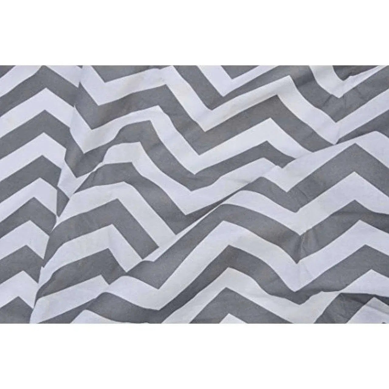 Cotton Double Bedsheet with 2 Pillow Covers - Modern White and Grey - Mytrendzcart