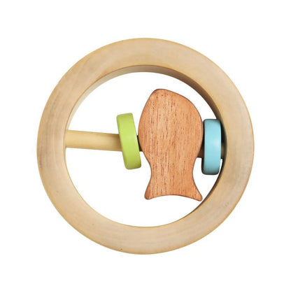 Matoyi Wooden Baby Rattle Cum Teether -40 gm Mytrendzcart