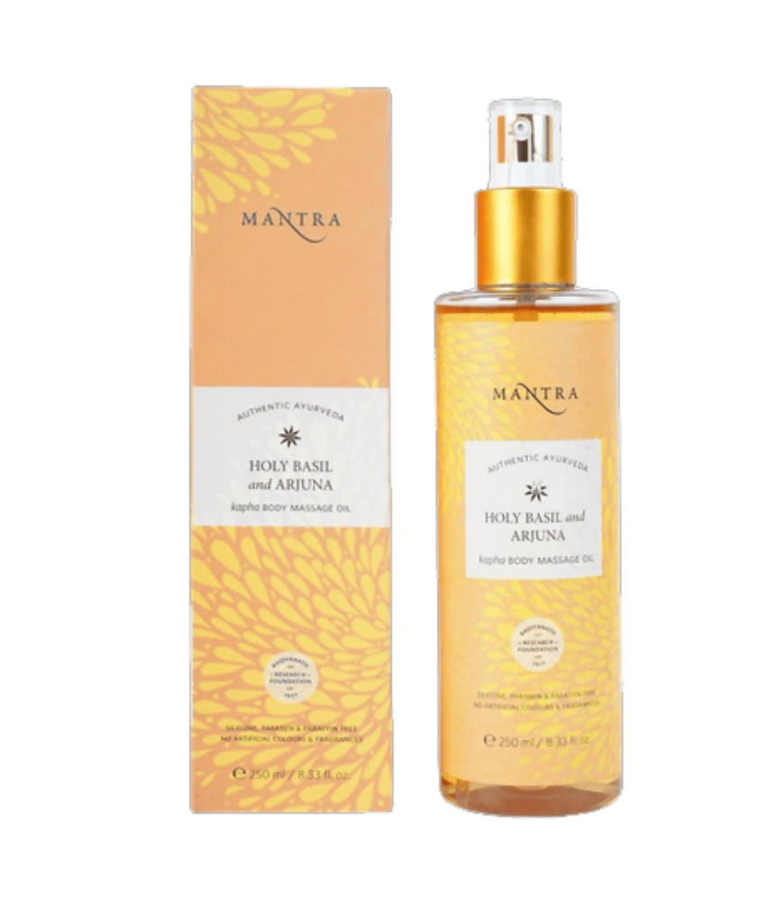 Mantra Herbal Holy Basil and Arjuna Kapha Body Massage Oil - Mytrendzcart