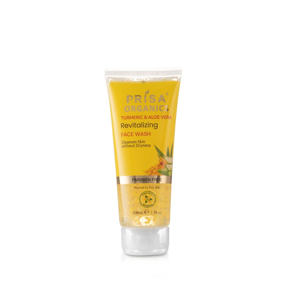 Prisa Organics Turmeric & Aloe Vera Revitalizing Face Wash - Mytrendzcart