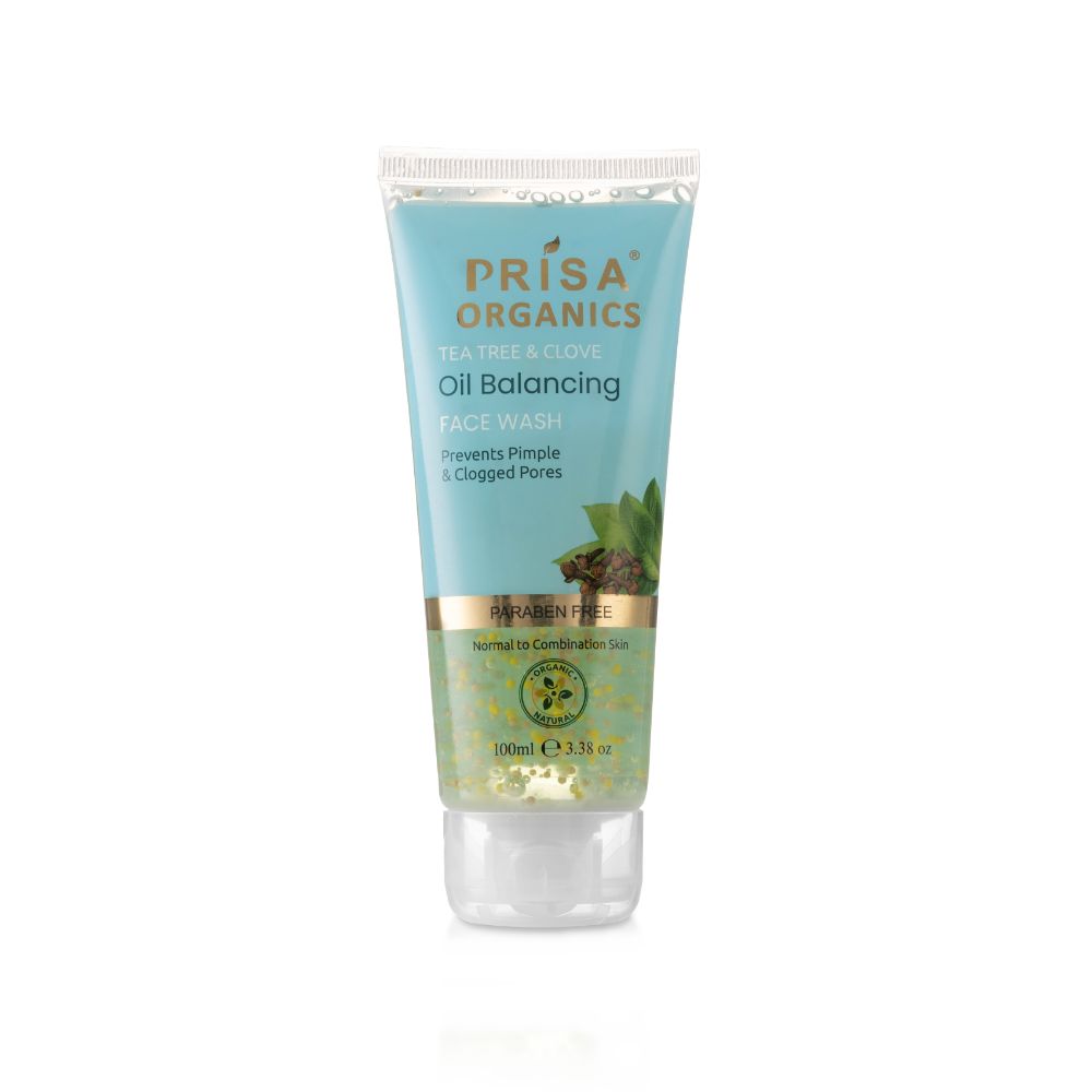 Prisa Organics Tea Tree & Clove Oil Balancing Face Wash - Mytrendzcart