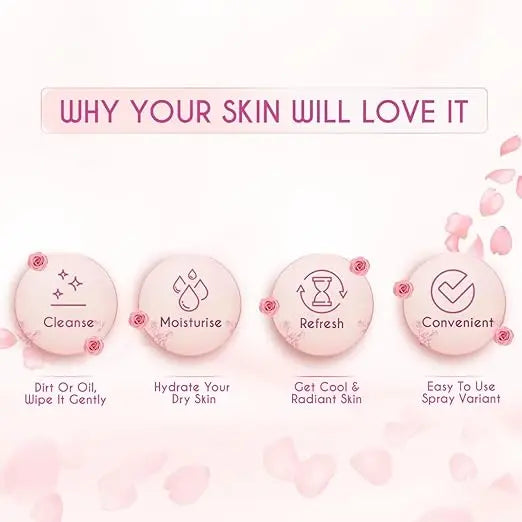 Dabur Gulabari Rose Glow Face Cleanser - 100ml | For All Skin Types | Cleaner, Balanced & Hydrated Skin - Mytrendzcart