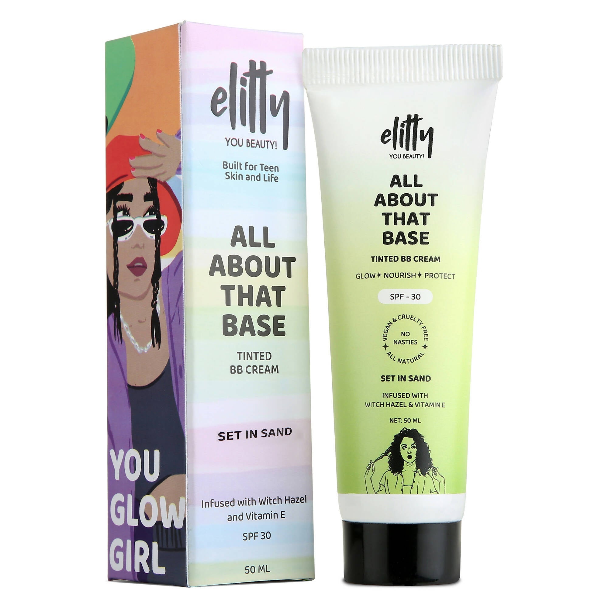 Elitty All About That Base Tinted BB Cream with SPF 30 - Set in sand - Mytrendzcart