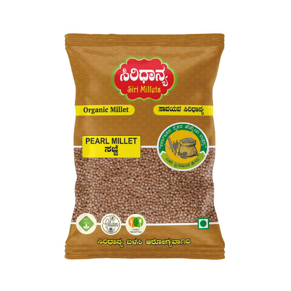 Siri Millets Organic Pearl Millet - Unpolished and Processed Grains (Sajje) - Mytrendzcart