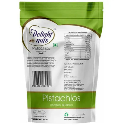 Delight Nuts Pistachios Roasted & Salted -200 gm - Mytrendzcart