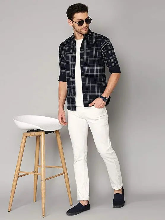 Dennis Lingo Men's Slim Fit Casual Shirt - Mytrendzcart