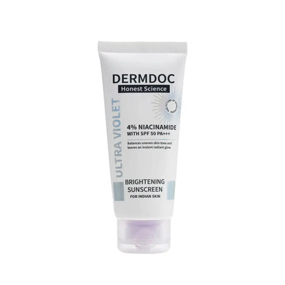 Dermdoc 4% Niacinamide With Spf 50 Pa +++ Brightening Sunscreen -50 gm - Mytrendzcart