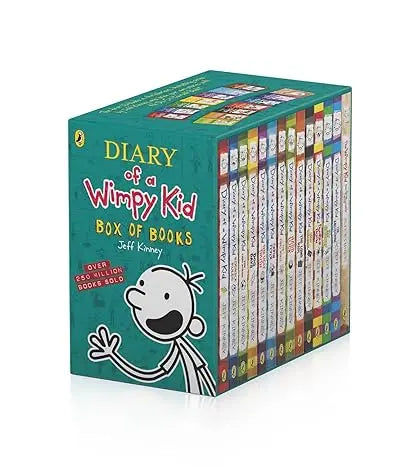 Diary of a Wimpy Kid BOX OF BOOKS SET BY: JEFF KINNEY (DIARY OF A WIMPY KID Box Set Vol 1-13) - Mytrendzcart