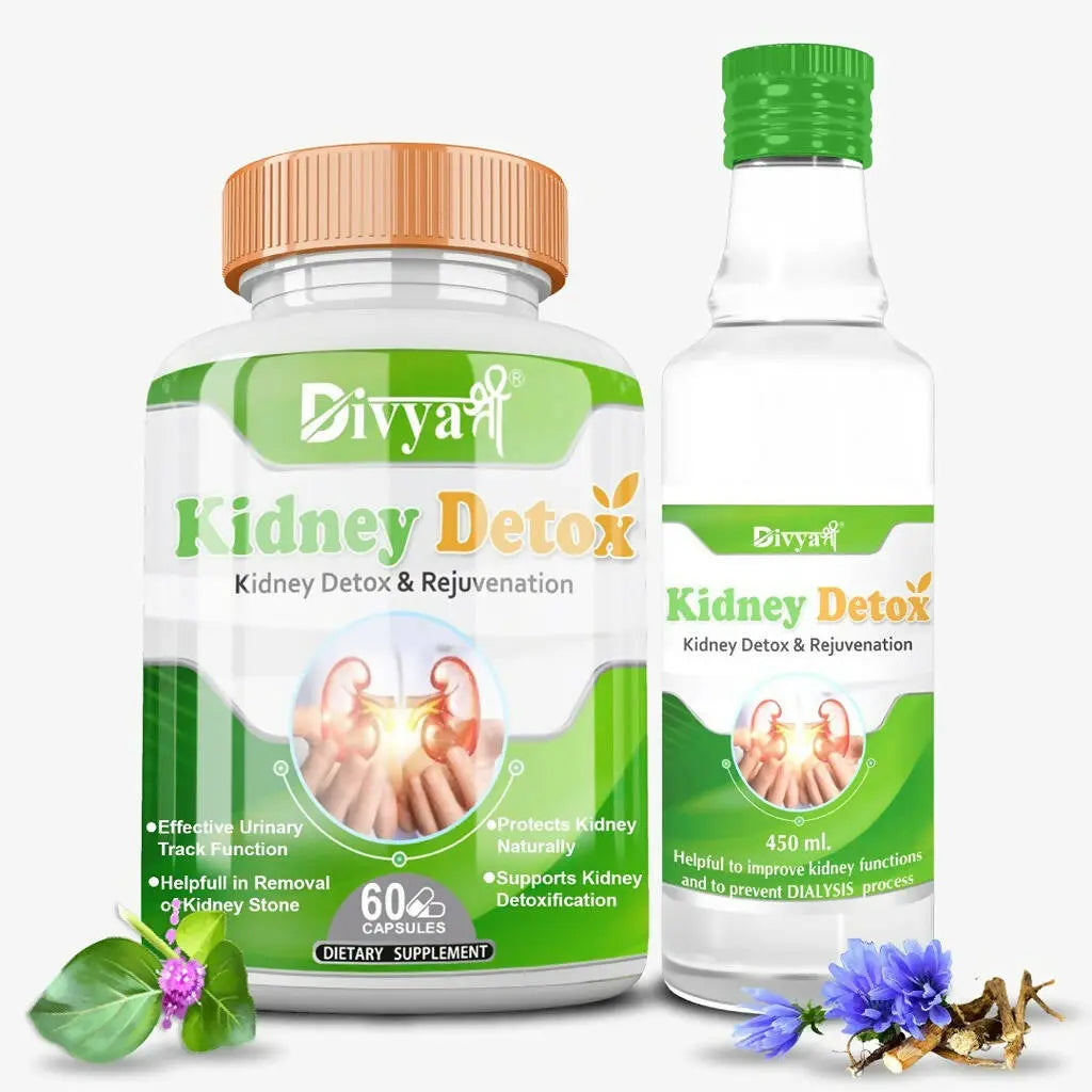 Divya Shree Kidney Detox Capsule & Syrup Combo - Mytrendzcart