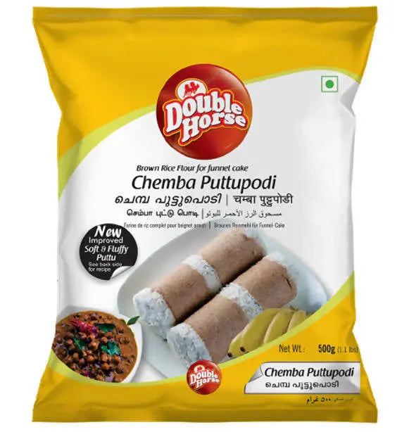 Double Horse Chemba Puttupodi -500 gm - Mytrendzcart