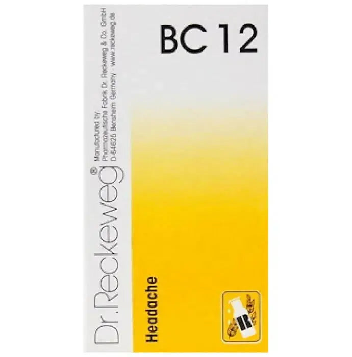 Dr. Reckeweg Bio-Combination 12 (BC 12) Tablets - Mytrendzcart