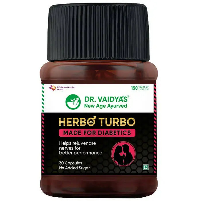 Dr. Vaidya's Herbo 24 Turbo Capsules Made For Diabetics - Mytrendzcart