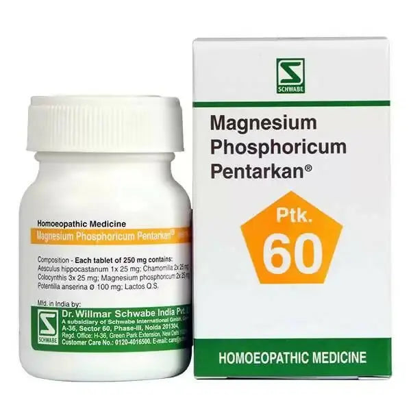 Dr. Willmar Schwabe India Magnesium Phosphoricum Pentarkan Ptk 60 Tablets - Mytrendzcart