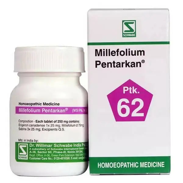 Dr. Willmar Schwabe India Millefolium Pentarkan Ptk 62 Tablets - Mytrendzcart