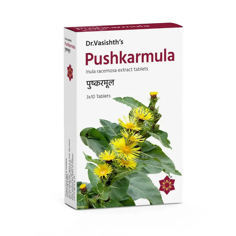 Dr.Vasishth's Pushkarmula Tablets - Mytrendzcart