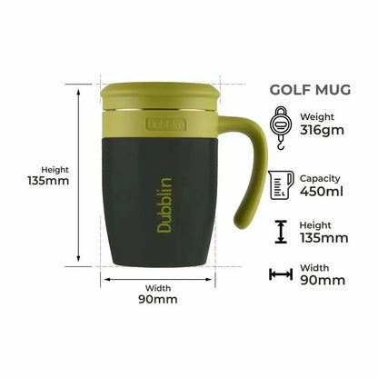 Dubblin Golf Stainless Steel Mug -450 ml - Blue - Mytrendzcart