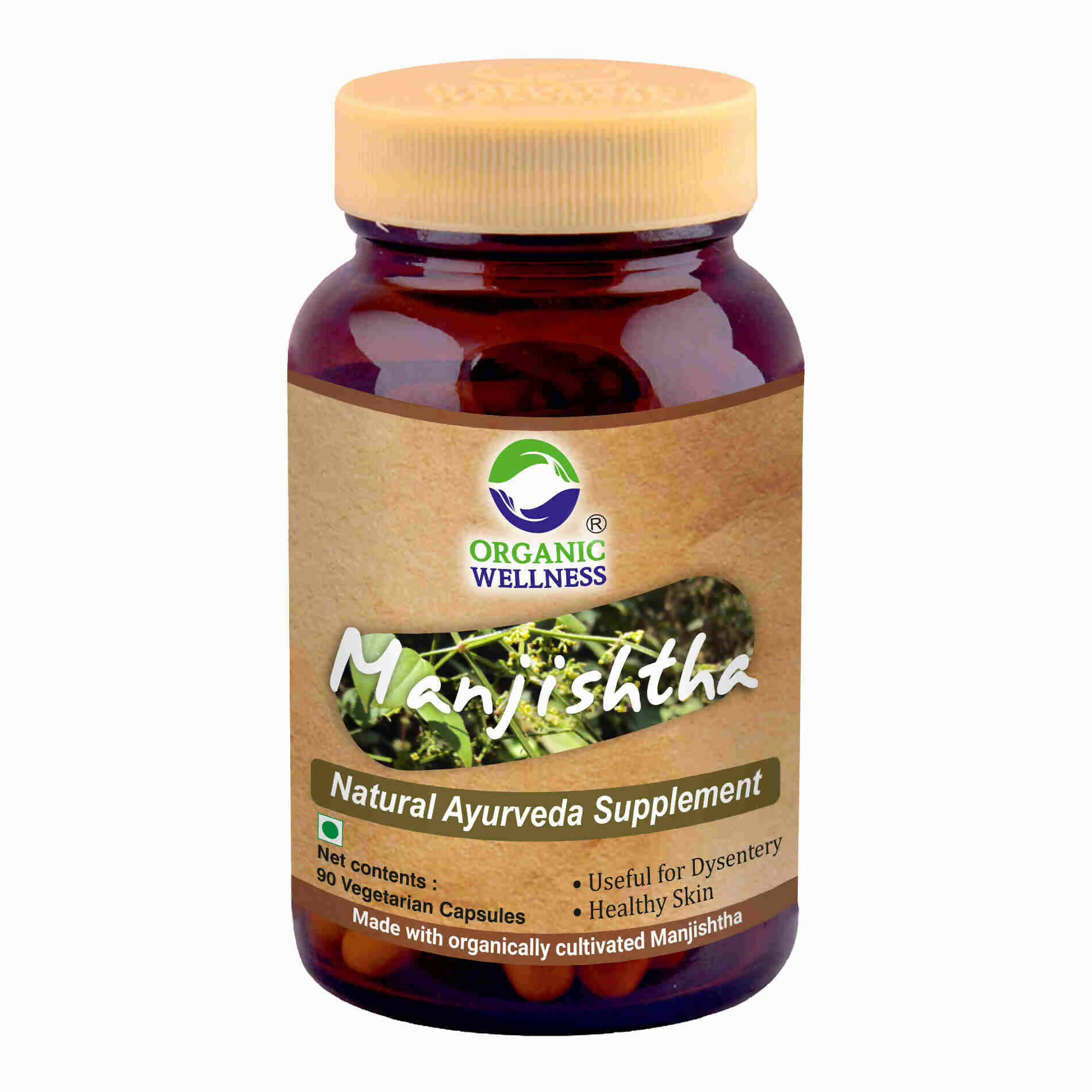 Organic Wellness Manjishtha Vegetarian Capsules - Mytrendzcart