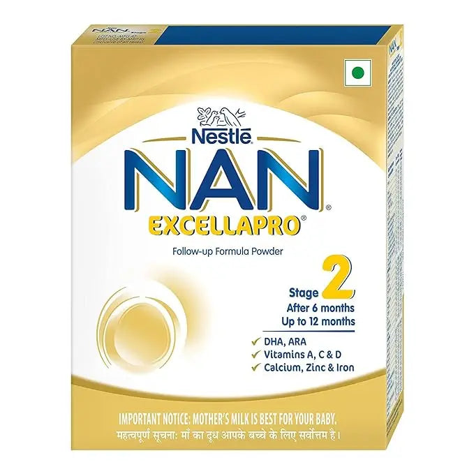 EXCELLAPRO Nestlé Nan Excellapro 2 Follow-Up Formula Powder - After 6 Months, Up To 12 Months, Stage 2, 400G Bag-In-Box Pack, Infant - Mytrendzcart