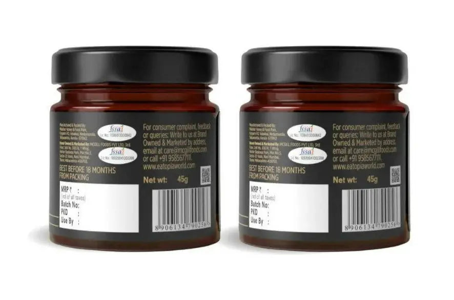 Eatopia Little Bee, Stingless Bees Natural Honey for Kids - Sidr & Sullia Honey -45 gm - Pack of 2 - Mytrendzcart