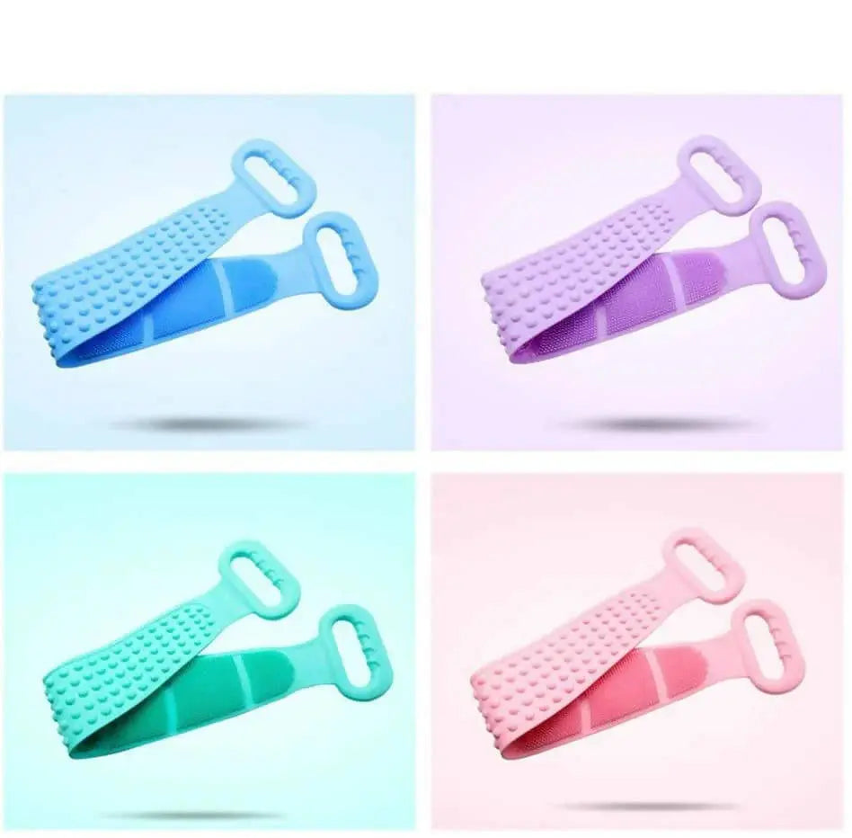 Favon Silicon Soft Cleaning Body Bath Belt Scrubber for Cleansing and Dead Skin Removal -1 pcs - Mytrendzcart