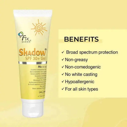 Fixderma Shadow SPF 30+ Sunscreen Gel -40 gm - Mytrendzcart