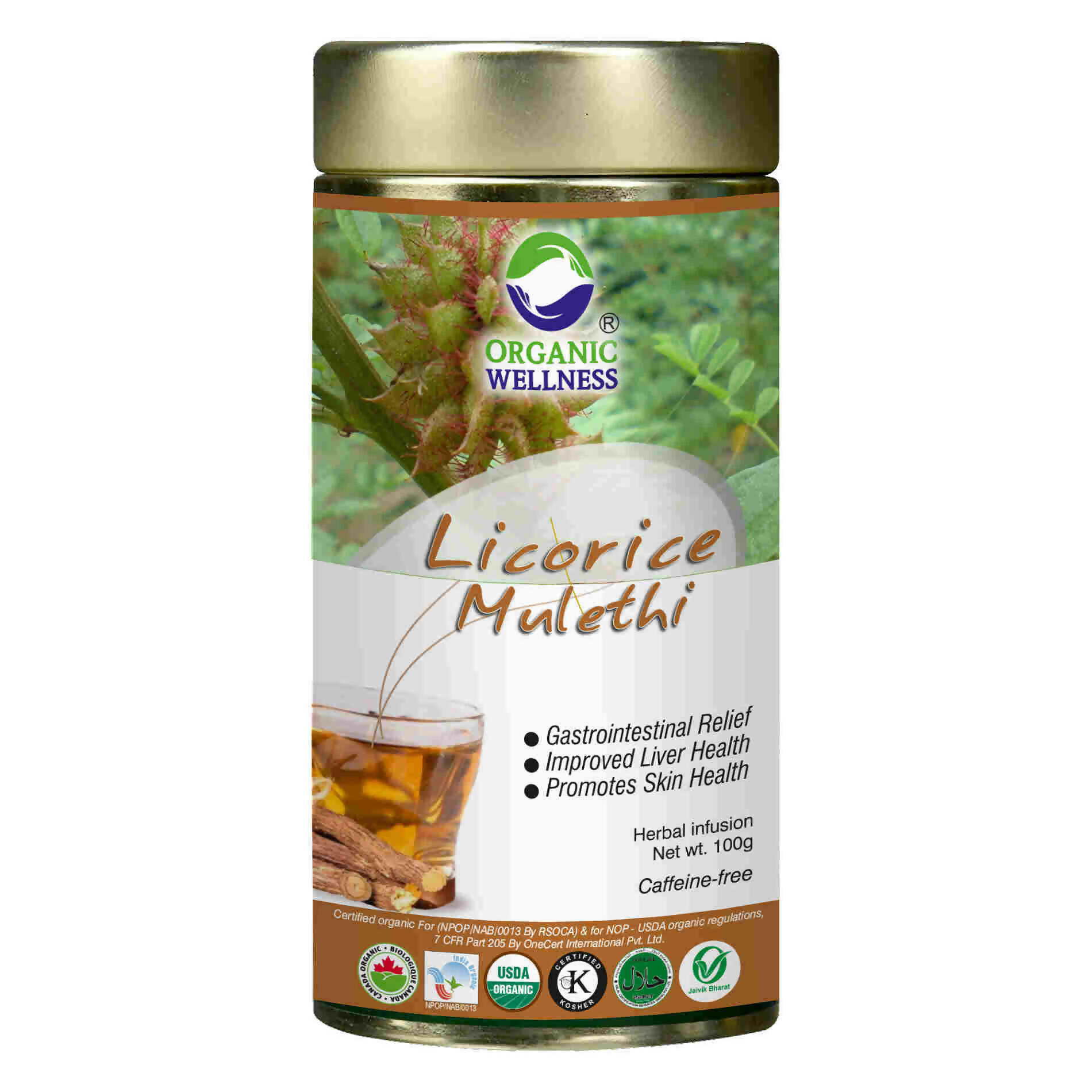 Organic Wellness Licorice Tea Tin Pack - Mytrendzcart