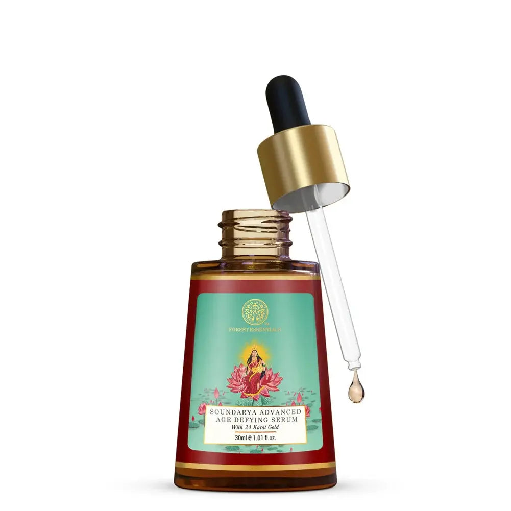 Forest Essentials Advanced Soundarya Age Defying Facial Serum With 24K Gold -30 ml - Mytrendzcart