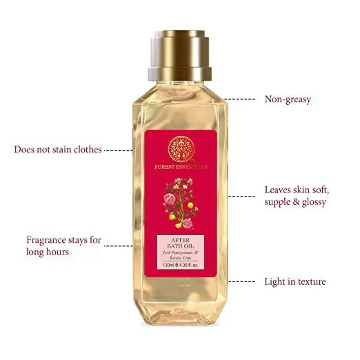 Forest Essentials After Bath Oil Iced Pomegranate & Kerala Lime -130 ml - Mytrendzcart