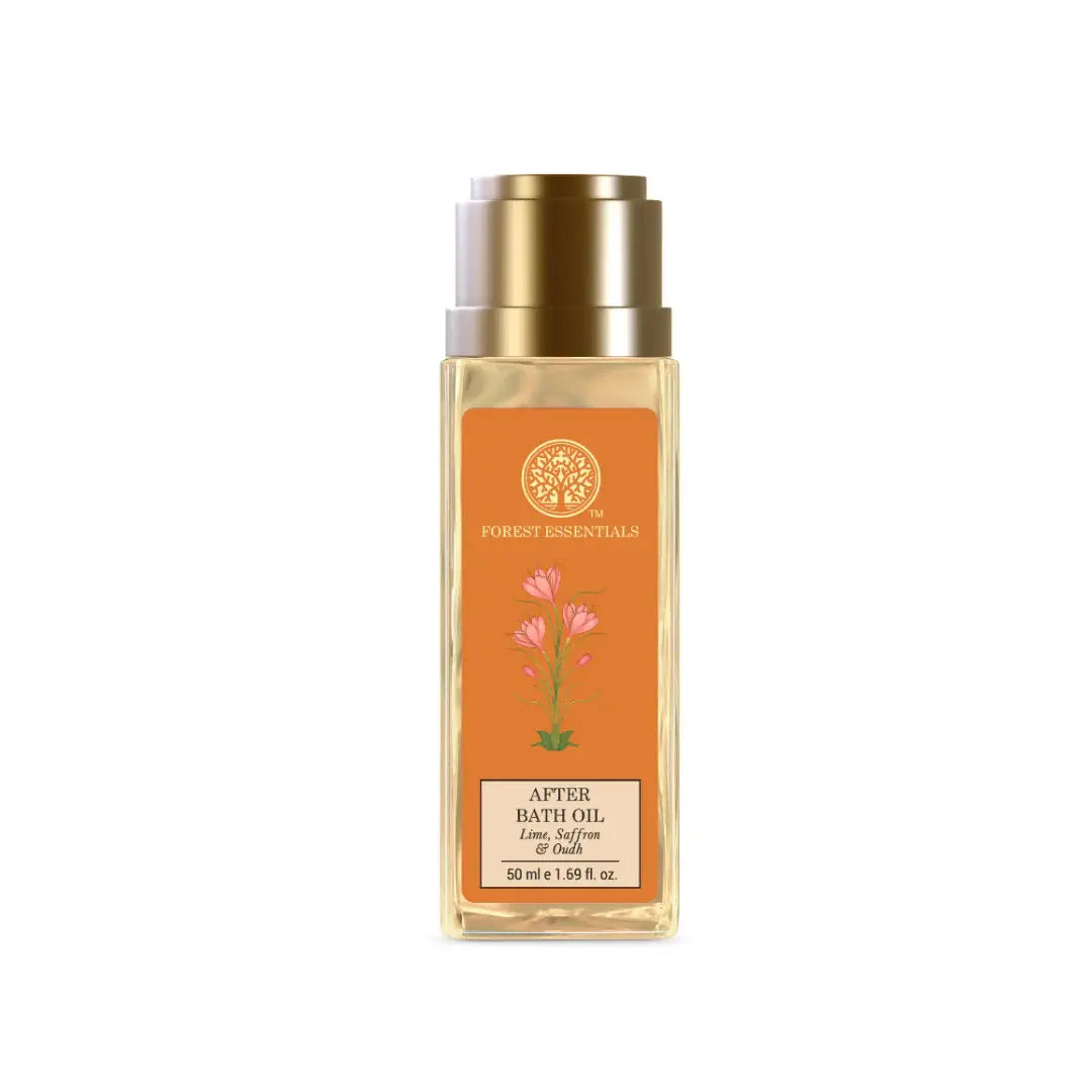 Forest Essentials After Bath Oil Lime Saffron & Oudh -50 ml - Mytrendzcart