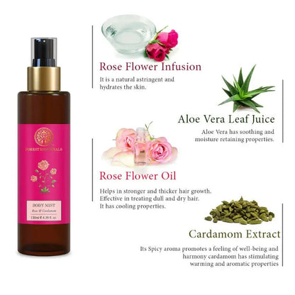 Forest Essentials Body Mist Rose & Cardamom -50 ml - Mytrendzcart