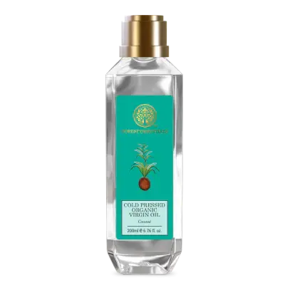 Forest Essentials Organic Cold Pressed Virgin Oil Coconut -200 ml - Mytrendzcart