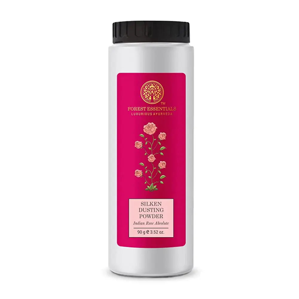 Forest Essentials Silken Dusting Powder Indian Rose Absolute - Mytrendzcart