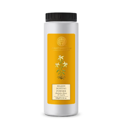 Forest Essentials Silken Dusting Powder Mashobra Honey & Vanilla -90 gm - Mytrendzcart