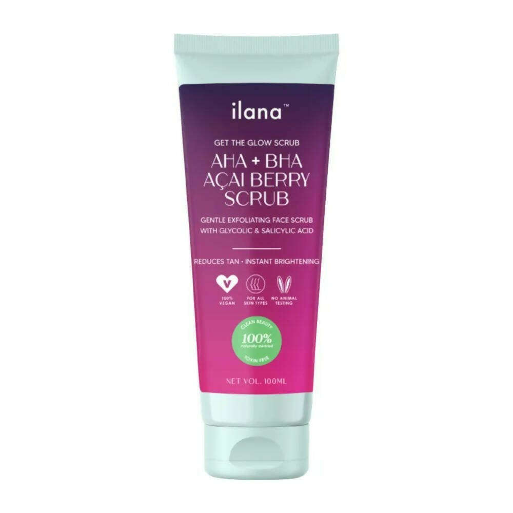 Ilana Get The Glow - AHA BHA Gentle Exfoliating Cream Face Scrub - Mytrendzcart