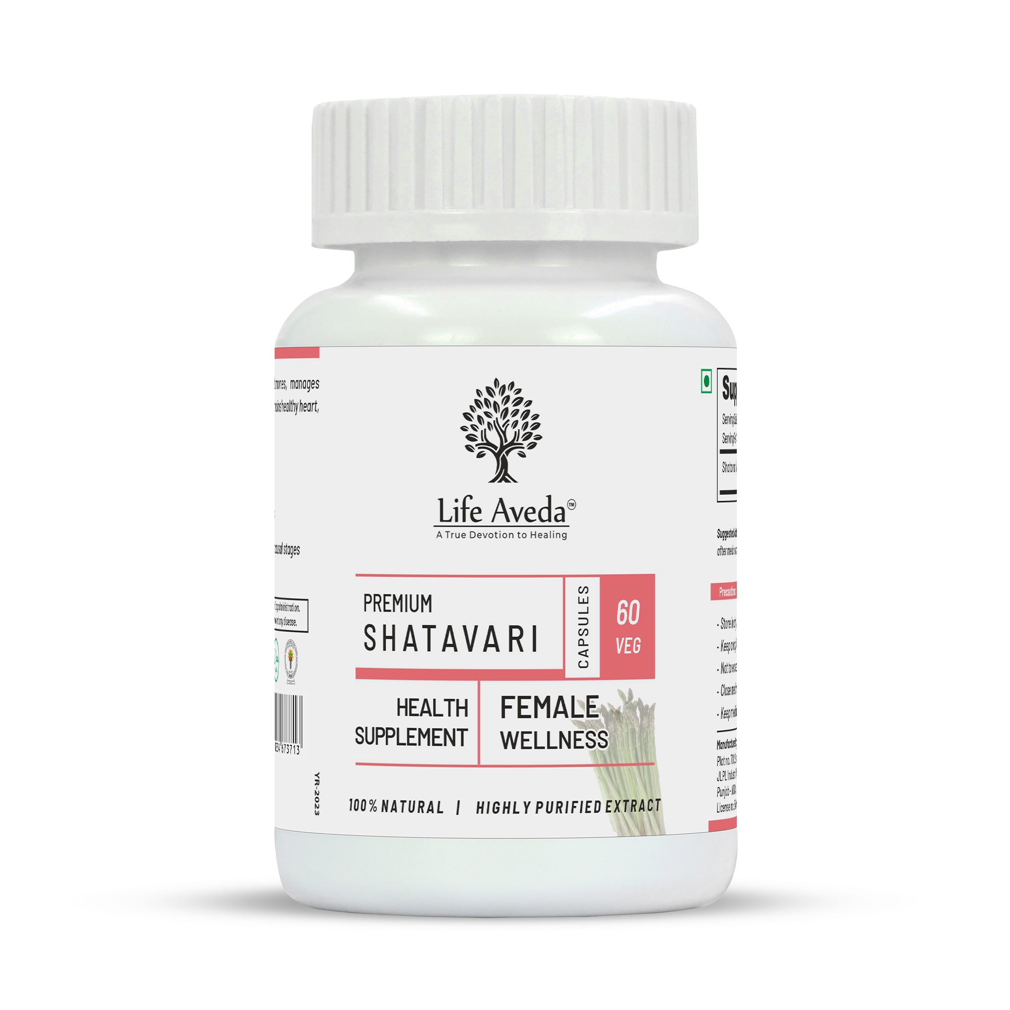 Life Aveda Premium Shatavari Capsules - Mytrendzcart