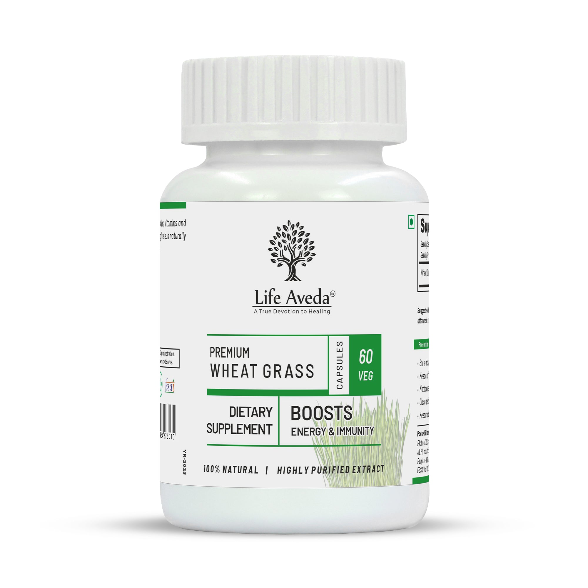 Life Aveda Premium Wheat Grass Capsules - Mytrendzcart