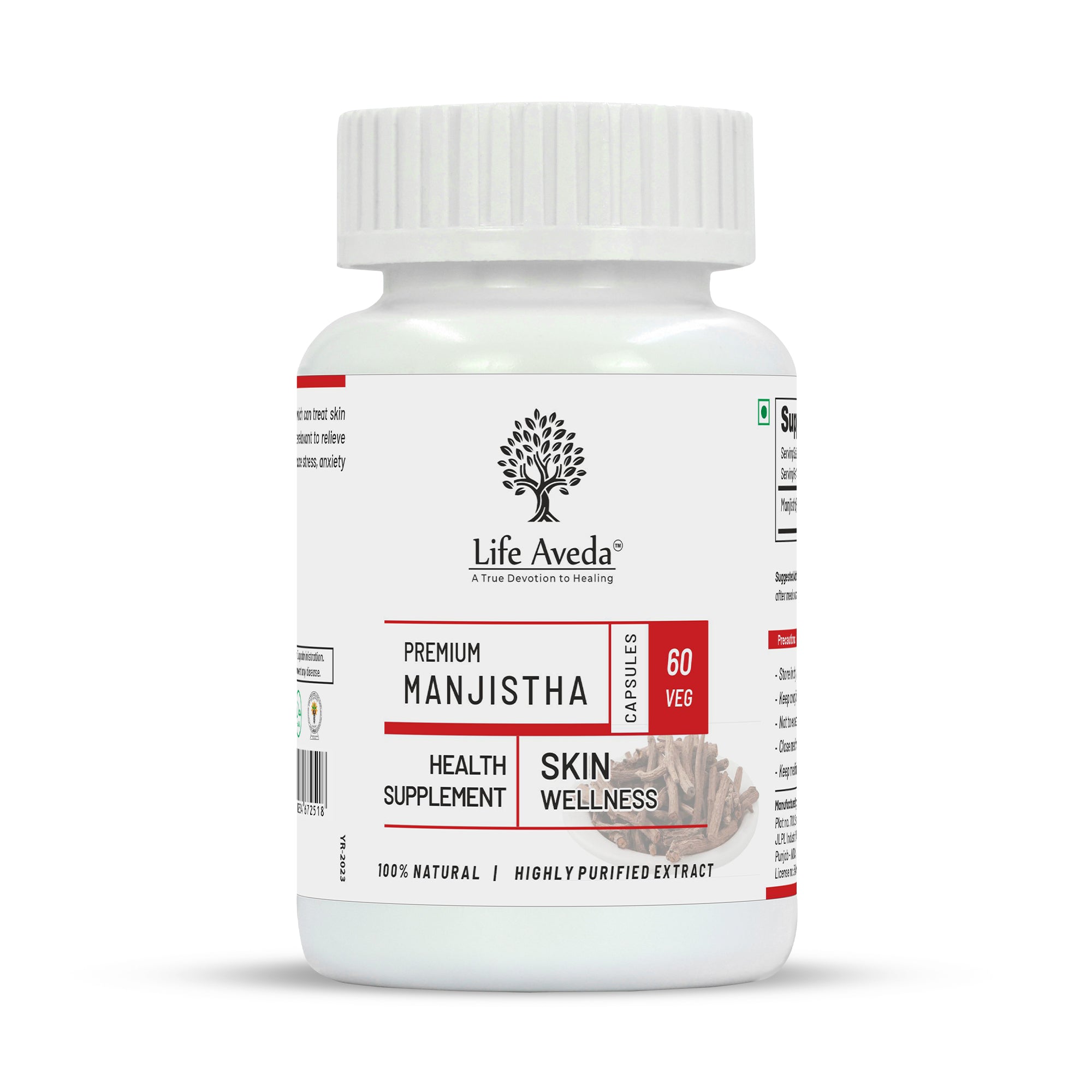 Life Aveda Premium Manjistha Capsules - Mytrendzcart