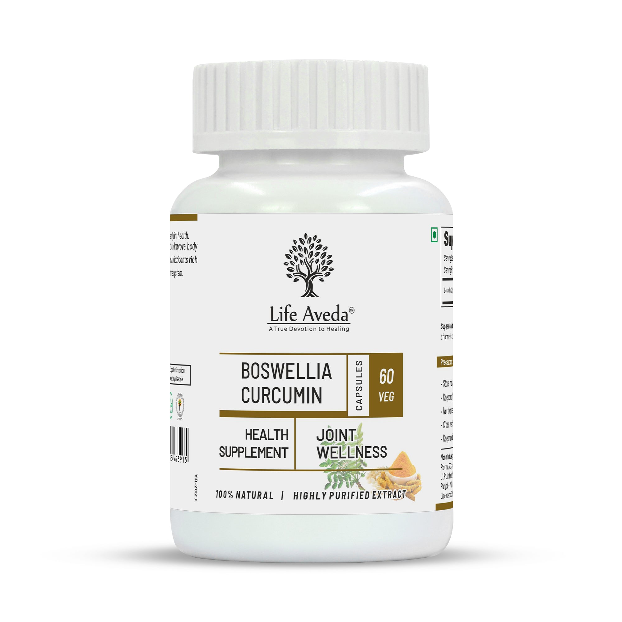 Life Aveda Bosswellia Curcumin Capsules - Mytrendzcart