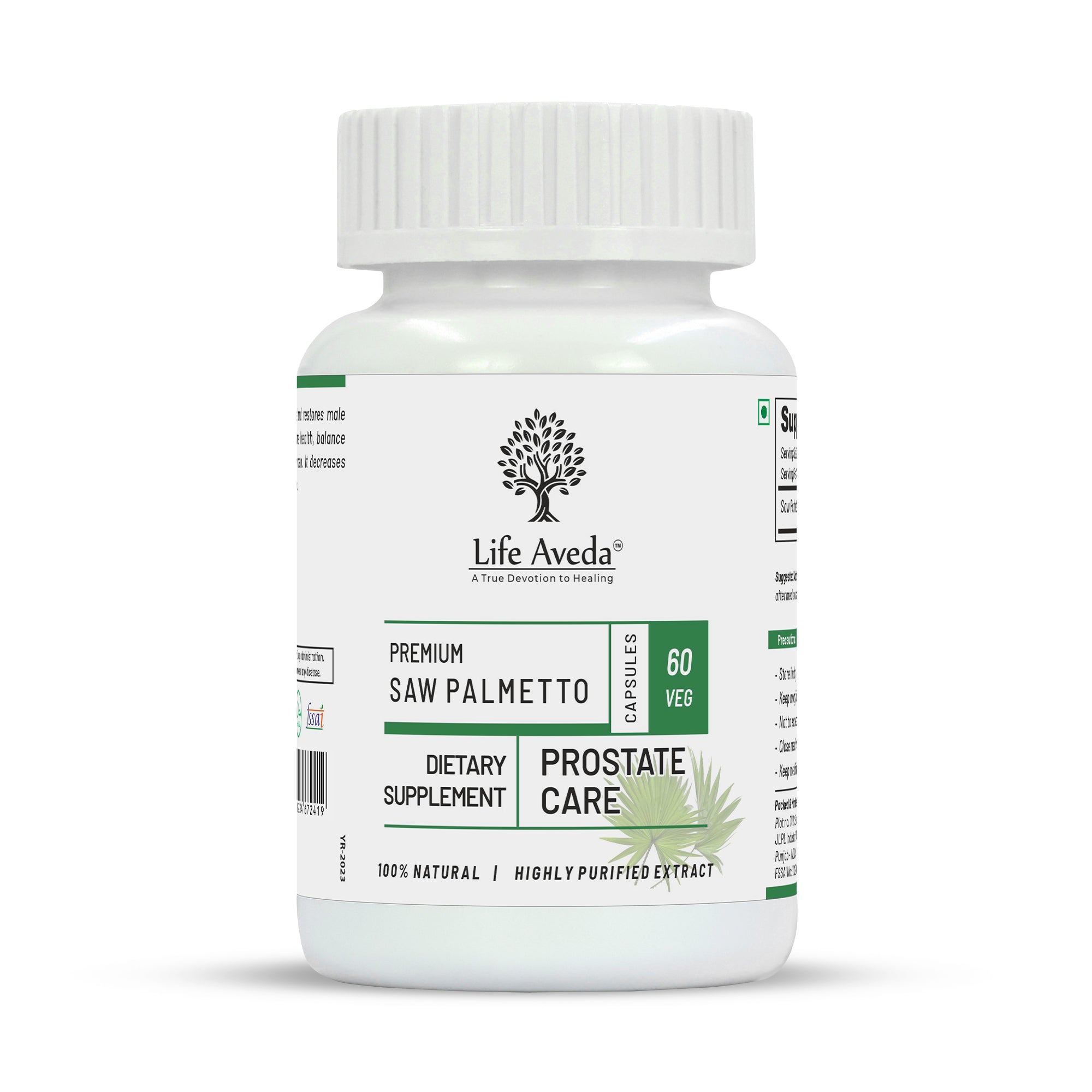 Life Aveda Premium Saw Palmetto Capsules - Mytrendzcart